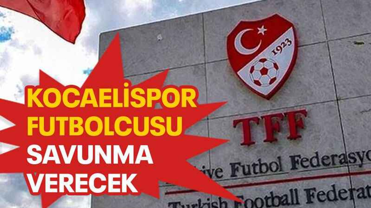 Kocaelispor futbolcusu savunma verecek